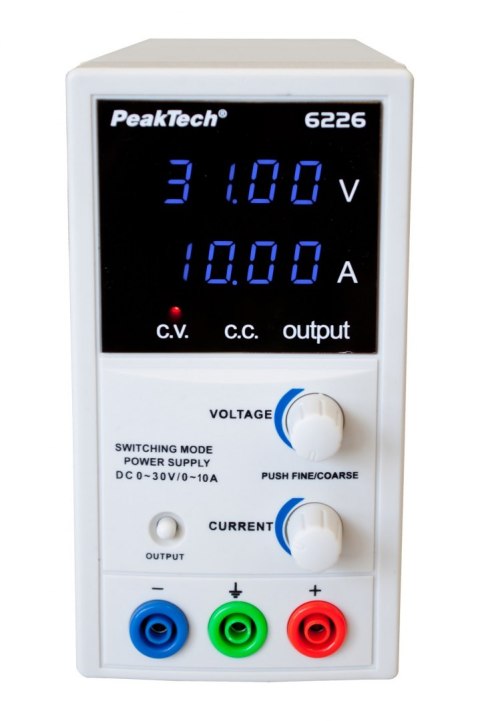 Zasilacz laboratoryjny 30V 10A PeakTech 6226 Zasilacz laboratoryjny 30V 10A PeakTech 6226