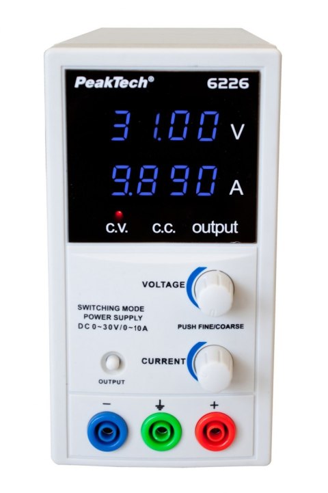 Zasilacz laboratoryjny 30V 10A PeakTech 6226 Zasilacz laboratoryjny 30V 10A PeakTech 6226