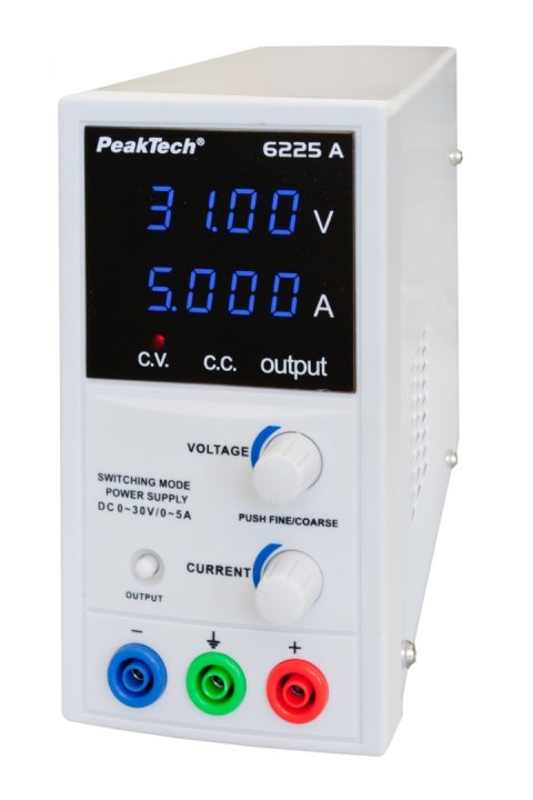 Zasilacz laboratoryjny 30V 5A PeakTech 6225A Zasilacz laboratoryjny 30V 5A PeakTech 6225A