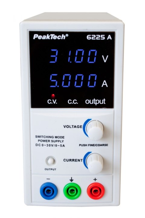 Zasilacz laboratoryjny 30V 5A PeakTech 6225A Zasilacz laboratoryjny 30V 5A PeakTech 6225A