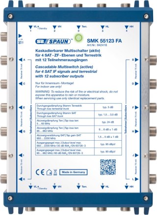 Multiswitch kaskadowy Spaun 5/5 na 12 SMK 55123 FA SPAUN