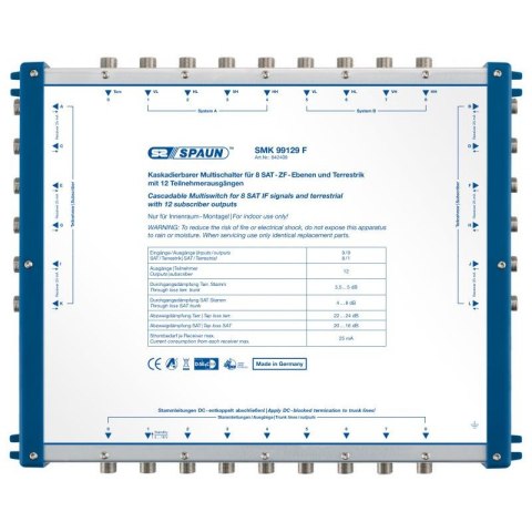 Multiswitch kaskadowy Spaun 9/9 na 12 SMK 99129 F SPAUN