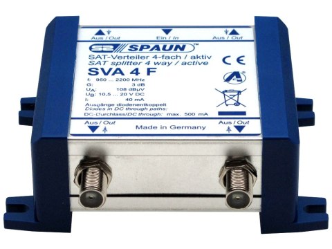 Rozgałeźnik SAT quattro/wideband Spaun SVA 4F SPAUN