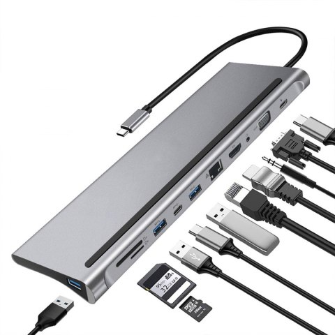 Multiport SPU-M02 USB-C HDMI VGA RJ45 USB 3.0 SD Multiport SPU-M02 USB-C HDMI VGA RJ45 USB 3.0 SD