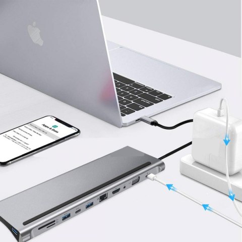 Multiport SPU-M02 USB-C HDMI VGA RJ45 USB 3.0 SD Multiport SPU-M02 USB-C HDMI VGA RJ45 USB 3.0 SD