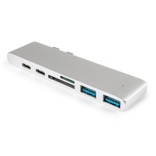 Multiport USB-C na 2x USB. 2x USB-C do Macbook SPACETRONIK