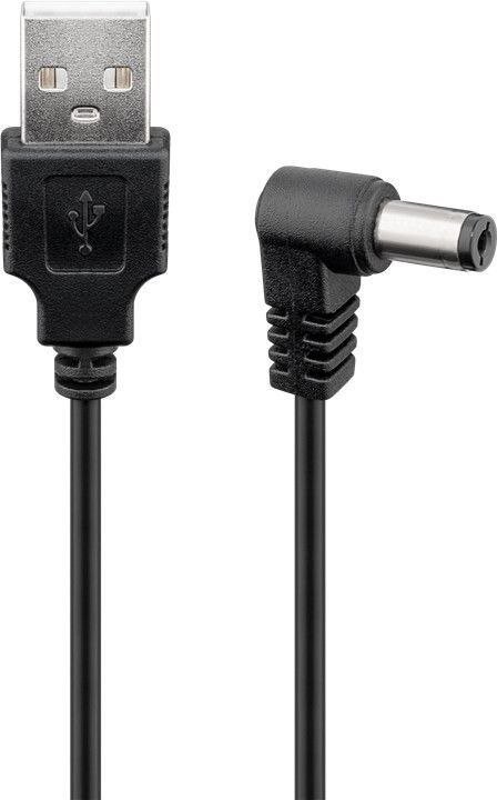 Kabel zasilający USB - wtyk DC 5.5x2.1 Goobay 1m Kabel zasilający USB - wtyk DC 5.5x2.1 Goobay 1m