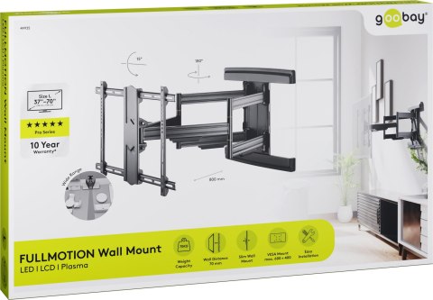 Uchwyt TV Goobay PRO FULLMOTION L 37"-70" do 70kg Uchwyt TV Goobay PRO FULLMOTION L 37"-70" do 70kg