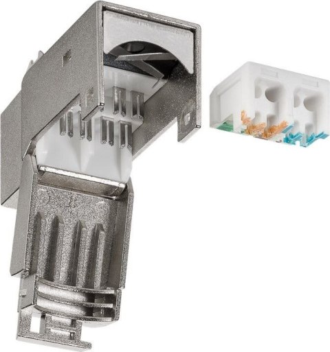 Złącze Keystone RJ45 CAT 6 UTP gn/gn beczka czarne Złącze Keystone RJ45 CAT 6 UTP gn/gn beczka czarne