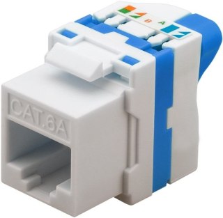 Złącze Keystone RJ45 CAT 6A UTP 500MHz nas. obrot. Goobay