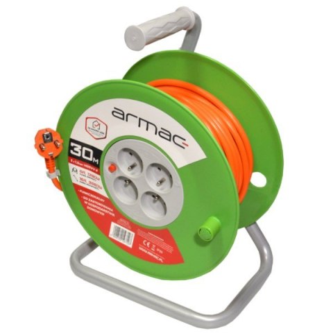 Przedłużacz bębnowy 4x2p+Z 16A H05VV-F/3x1,5 30m Przedłużacz bębnowy 4x2p+Z 16A H05VV-F/3x1,5 30m