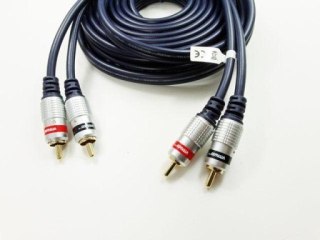 Kabel 2*RCA Digital 20m złote