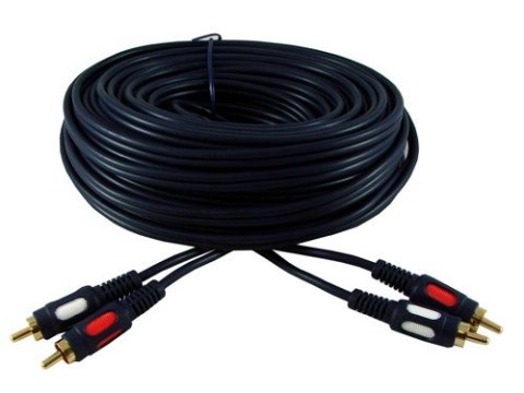 Kabel 2*RCA HQ łezka 10m