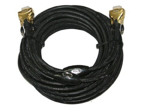 Kabel VGA 10m MRS-178 RGBHV złocony z filtrem