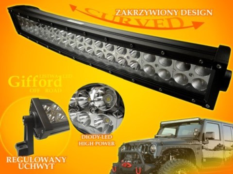 Listwa LED Gifford 240W CW Off Road Curved