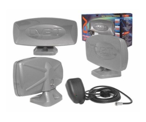 Antena TV pokojowa szara DVB-T -- Antena TV pokojowa szara DVB-T --