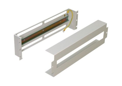 Panel dystrybucji napięć 19" 3U RAL7035 Panel dystrybucji napięć 19" 3U RAL7035