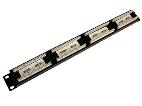 Patch panel 24-port UTP5e 1U 19" bez półki Patch panel 24-port UTP5e 1U 19" bez półki