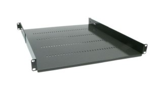 Półka regulowana 19" 1U głębokość 550mm grafitowa