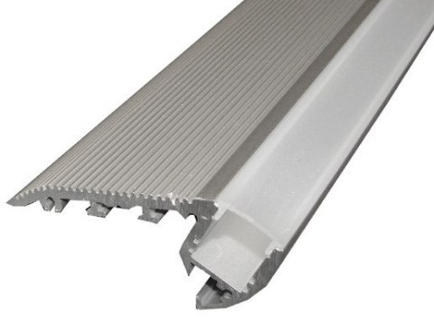 Profil LED schodowy C 1,2m srebrny klosz frosted Profil LED schodowy C 1,2m srebrny klosz frosted