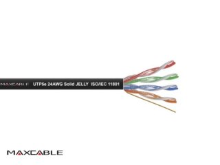 Przewód UTP5E drut Cu +żel 500m MAXCABLE II