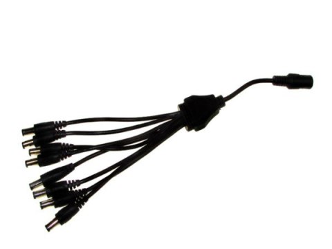 Rozgałęźnik zasilania DC 1gn./8wt. 2,5/5,5 25cm Rozgałęźnik zasilania DC 1gn./8wt. 2,5/5,5 25cm