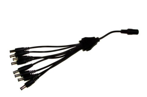Rozgałęźnik zasilania DC 1gn./8wt. 2,5/5,5 25cm Rozgałęźnik zasilania DC 1gn./8wt. 2,5/5,5 25cm