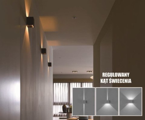 Oprawa elewacyjna LED Kreon 2*3w kwadrat 4000K RA Oprawa elewacyjna LED Kreon 2*3w kwadrat 4000K RA
