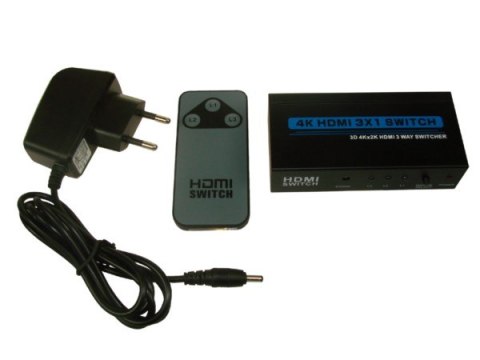 Sumator HDMI 3/1 v1,4b z pilotem 3D Sumator HDMI 3/1 v1,4b z pilotem 3D