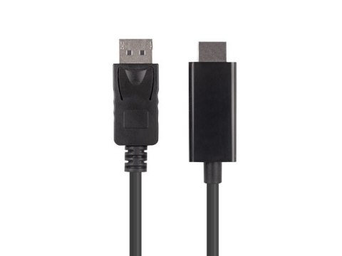 KABEL DISPLAYPORT(M) V1.1 ->HDMI(M) 3M CZARNY LANBERG KABEL DISPLAYPORT(M) V1.1 ->HDMI(M) 3M CZARNY LANBERG