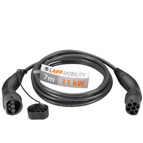Kabel EV PHEV Type 2 LAPP 11kW 20A czarny 7m Kabel EV PHEV Type 2 LAPP 11kW 20A czarny 7m