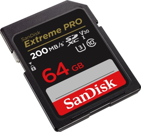 Karta pamięci SANDISK Extreme Pro SDXC 64GB V30 Karta pamięci SANDISK Extreme Pro SDXC 64GB V30