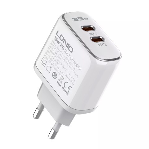 Ładowarka 2x USB-C 35W kabel USB-C USB-C