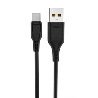 Denmen D01V-B Przewód microUSB 1m czarny