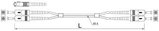 Patchcord światłowodowy LWL SC-SC OM4 DUPLEX 7.5m