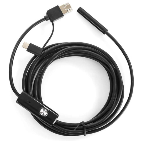 Spacetronik Kamera inspekcyjna endoskop USB microUSB typ-C 3,5m Spacetronik Kamera inspekcyjna endoskop USB microUSB typ-C 3,5m