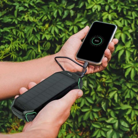 Power Bank V-TAC 30000mAh Czarny, Solarny, Ładowanie Bezprzewodowe SZYBKI 20W 2xUSB V-TAC VT-33333 Power Bank V-TAC 30000mAh Czarny, Solarny, Ładowanie Bezprzewodowe SZYBKI 20W 2xUSB V-TAC VT-33333