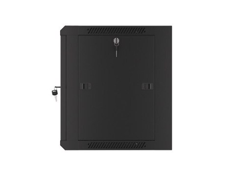 SZAFA INSTALACYJNA RACK WISZĄCA 19" 9U 450 CZARNA DRZWI SZKLANE LANBERG (ZŁOŻONA)