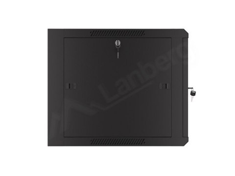 SZAFA INSTALACYJNA RACK WISZĄCA 19" 9U 600 CZARNA DRZWI SZKLANE LANBERG (ZŁOŻONA)