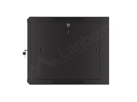 SZAFA INSTALACYJNA RACK WISZĄCA 19" 9U 600 CZARNA DRZWI SZKLANE LANBERG (ZŁOŻONA)