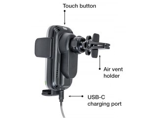 UCHWYT SAMOCHODOWY + ŁADOWARKA INDUKCYJNA DO TELEFONU/NAWIGACJI AIR VENT PRZYSSAWKA VERBATIM FWC-03