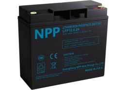 Akumulator LFP LiFePO4 12.8V 24Ah T12 NPP POWER
