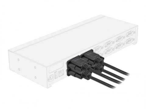 KABEL TRANSMISYJNY SZEREGOWY 9M/9F RS232 2M DELOCK KABEL TRANSMISYJNY SZEREGOWY 9M/9F RS232 2M DELOCK