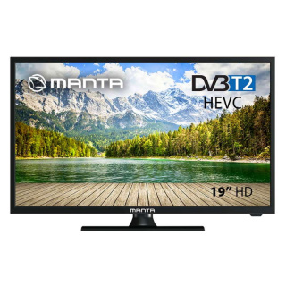 Telewizor 19" cali z tunerem DVB-T2 HEVC 230/12V Manta 19LHN123D