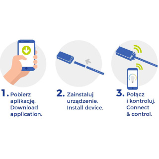 Sterownik WiFi do taśm LED RGBW CCT Tuya Spectrum SMART