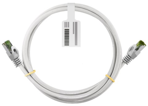 Kabel LAN Patchcord CAT 8.1 GHMT S/FTP biały 3m
