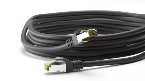Kabel LAN Patchcord CAT 8.1 GHMT S/FTP czarny 0.25