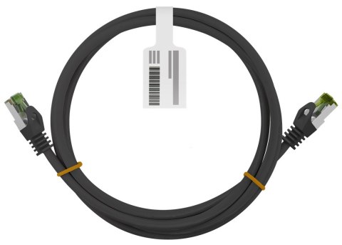 Kabel LAN Patchcord CAT 8.1 GHMT S/FTP czarny 2m Kabel LAN Patchcord CAT 8.1 GHMT S/FTP czarny 2m