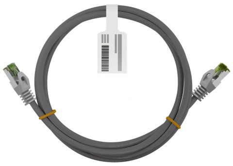 Kabel LAN Patchcord CAT 8.1 GHMT S/FTP szary 0.25m