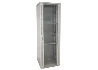 Szafa 19" stojąca 42U 600x600 BETA RAL7035 szkło